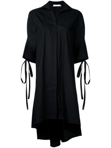 Co-mun Laced Back Shirt Coat, Women's, Size: 40, Black, Cotton