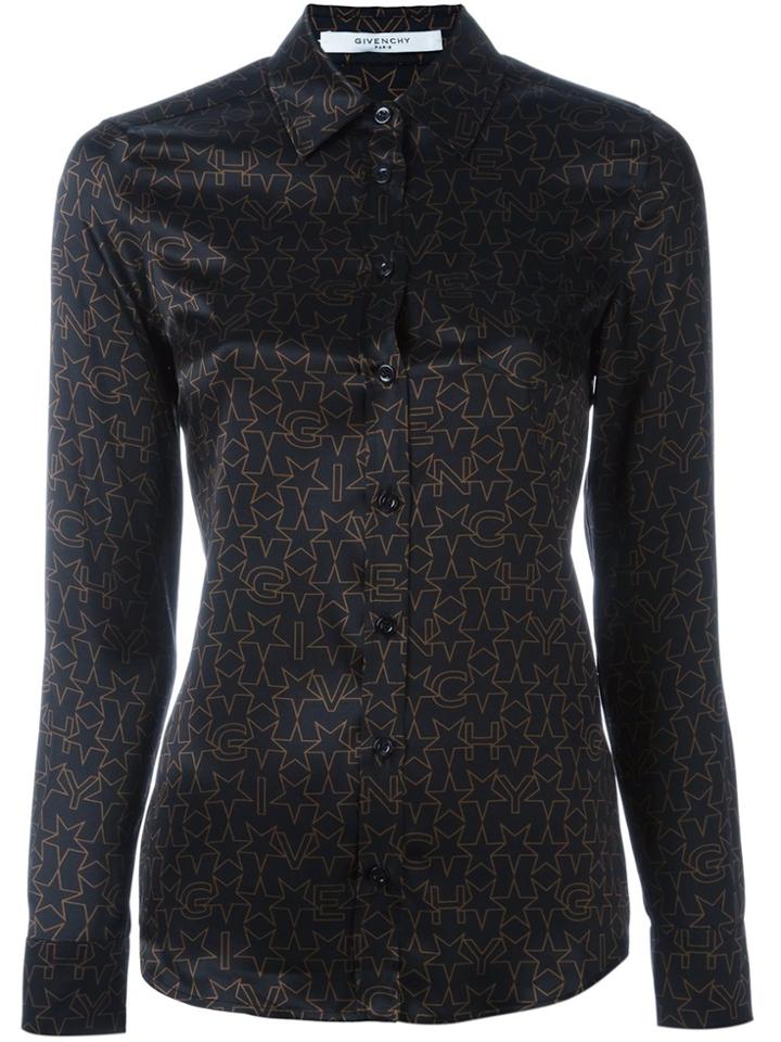 Givenchy Logo Print Shirt - Black