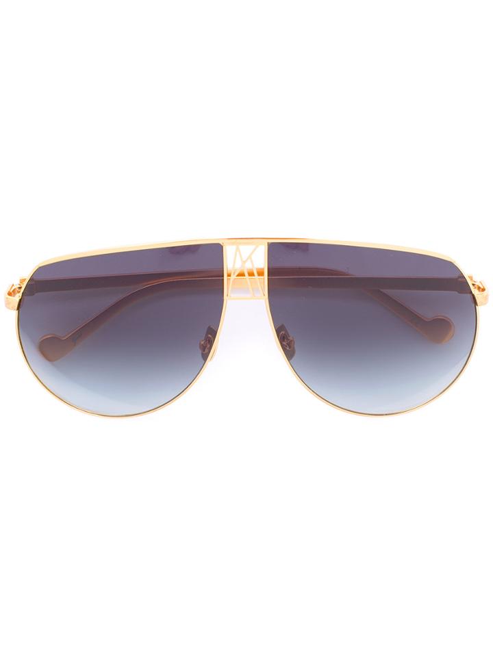 Anna Karin Karlsson Aviator Sunglasses - Metallic