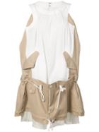 Sacai - Sleeveless Trench Dress - Women - Cotton/leather/polyester/cupro - 3, White, Cotton/leather/polyester/cupro
