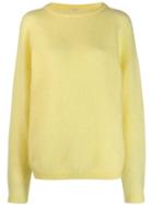 Acne Studios Fluffy Sweater - Yellow