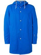 Junya Watanabe Comme Des Garçons Man - Hooded Parka - Men - Cotton/linen/flax - M, Blue, Cotton/linen/flax