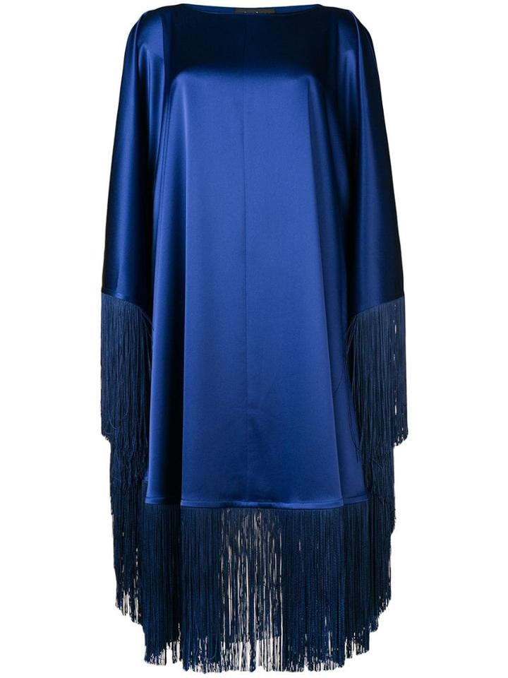Gianluca Capannolo Fringe Detail Dress - Blue