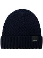 Canada Goose Ribbed Knit Beanie - Blue