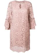 Blugirl Jeweled Lace Gown - Pink & Purple