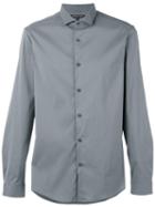 Curved Hem Shirt - Men - Cotton/nylon/spandex/elastane - Xxl, Grey, Cotton/nylon/spandex/elastane, Michael Kors