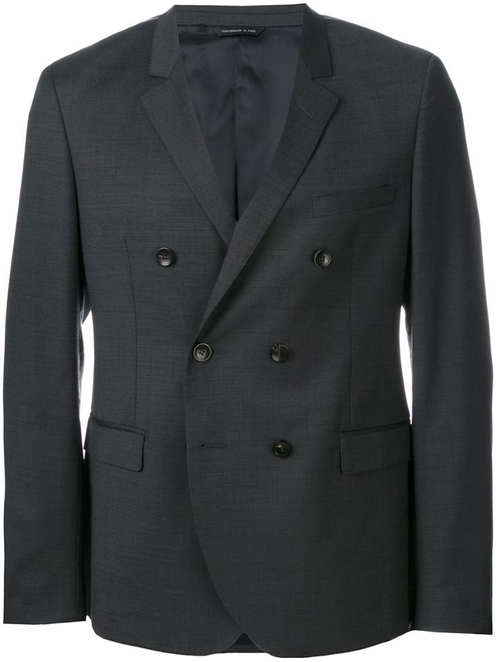 Tonello Double-breasted Blazer - Grey