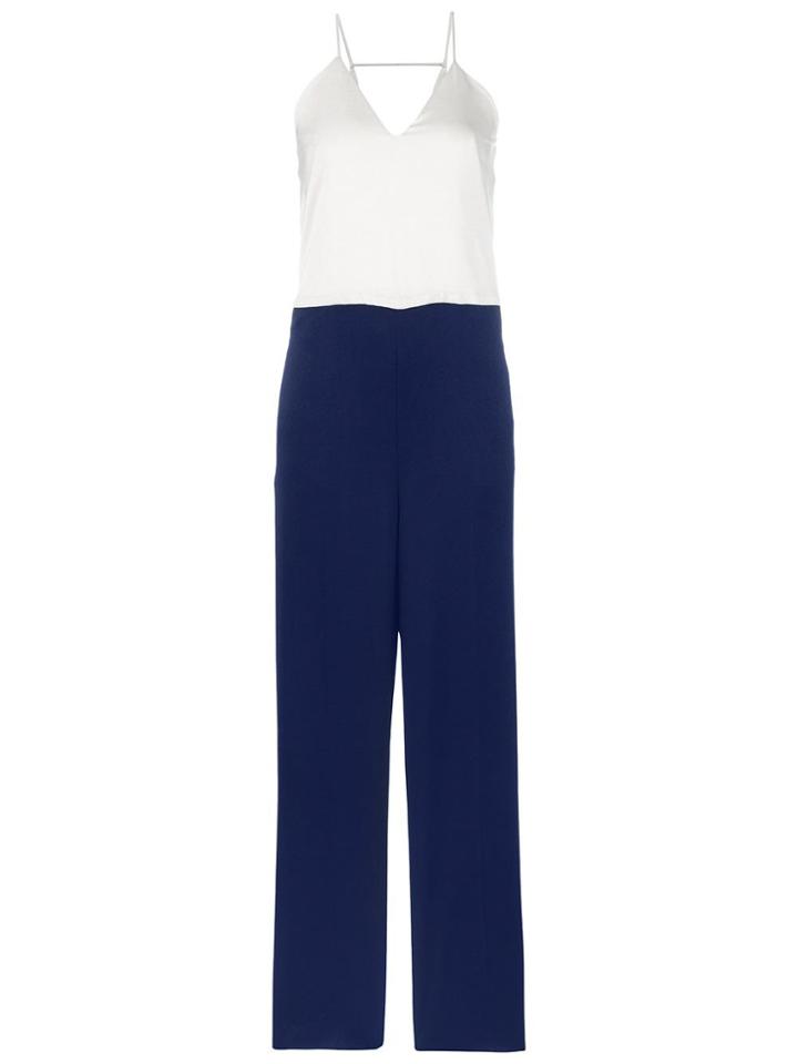 Erika Cavallini Contrast Jumpsuit - White