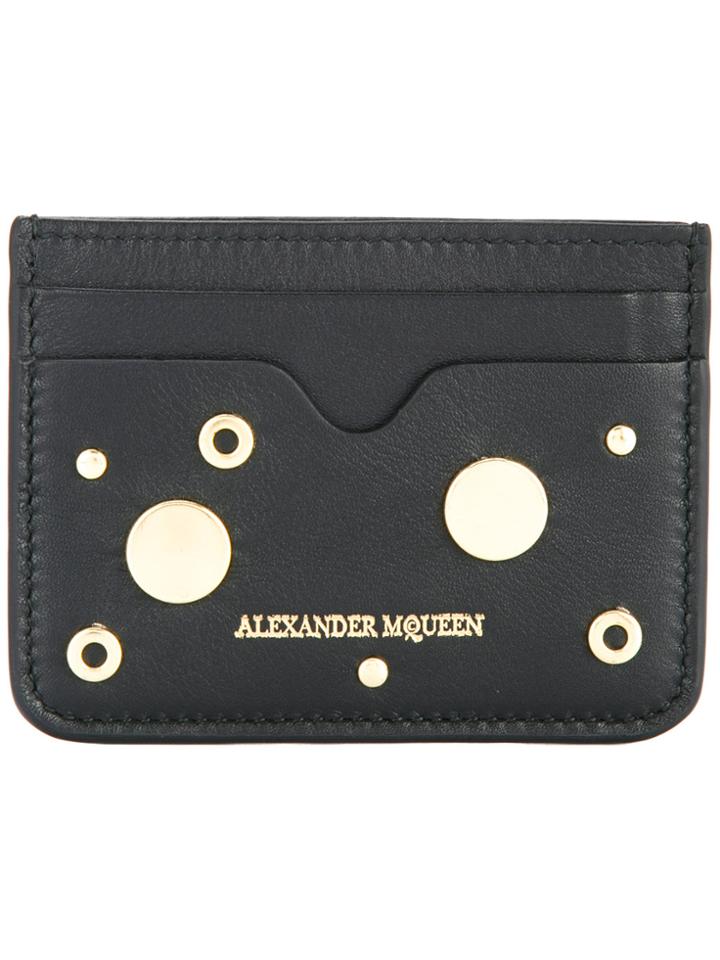 Alexander Mcqueen Eyelet Cardholder - Black
