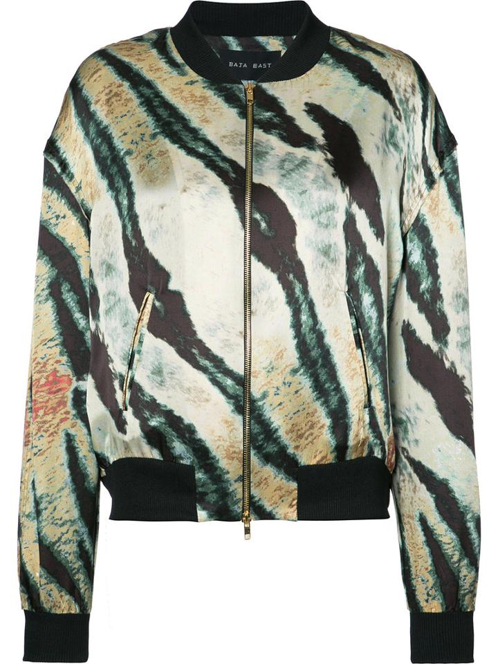 Baja East - Printed Bomber Jacket - Women - Silk - 0, Women's, Silk