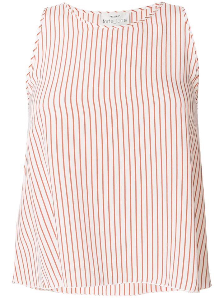Forte Forte Pinstripe Tank - White
