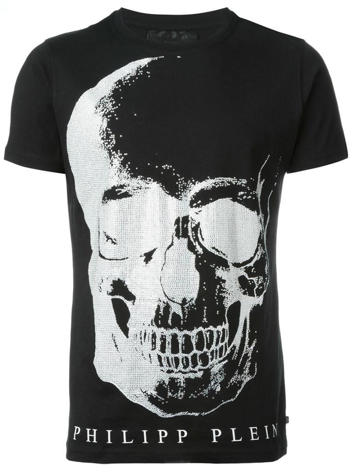 Philipp Plein The Hole T-shirt, Men's, Size: Xl, Black, Cotton