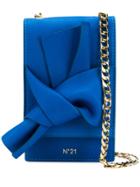 No21 Knot Front Cross Body Bag - Blue
