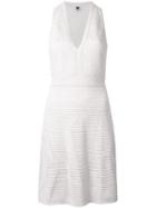 Missoni V-neck Fitted Dress, Women's, Size: 42, Grey, Viscose/polyester/polyamide/polyester