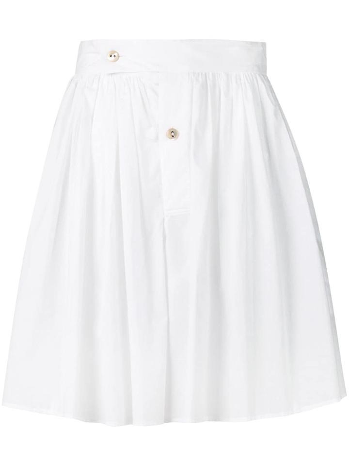 Vivienne Westwood Anglomania Classic Flare Skirt - White