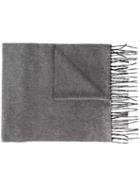 Dsquared2 Reversible Fringe Trim Scarf, Men's, Grey, Silk/cashmere