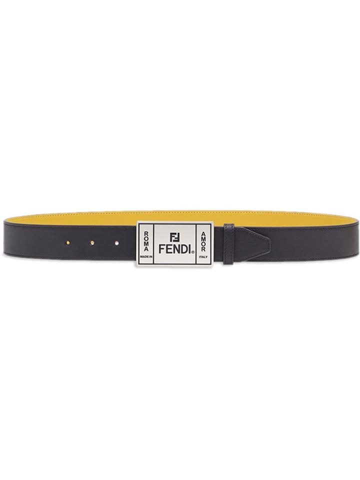 Fendi Single Loop Belt - Black