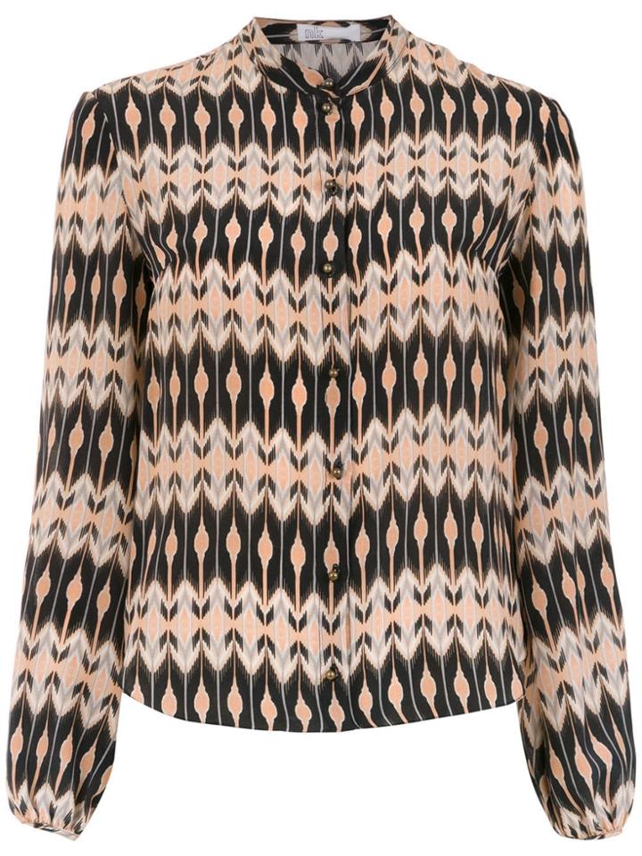 Nk Printed Silk Shirt - Multicolour