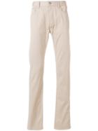 Emporio Armani Slim-fit Chino Trousers - Nude & Neutrals
