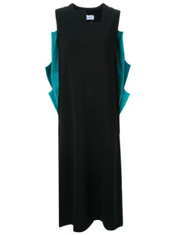 Bintthani Rear Patched Detailing Dress, Women's, Size: Small, Black, Cotton/polyester