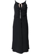 No21 Jewel Embellished Drop-waist Dress - Black
