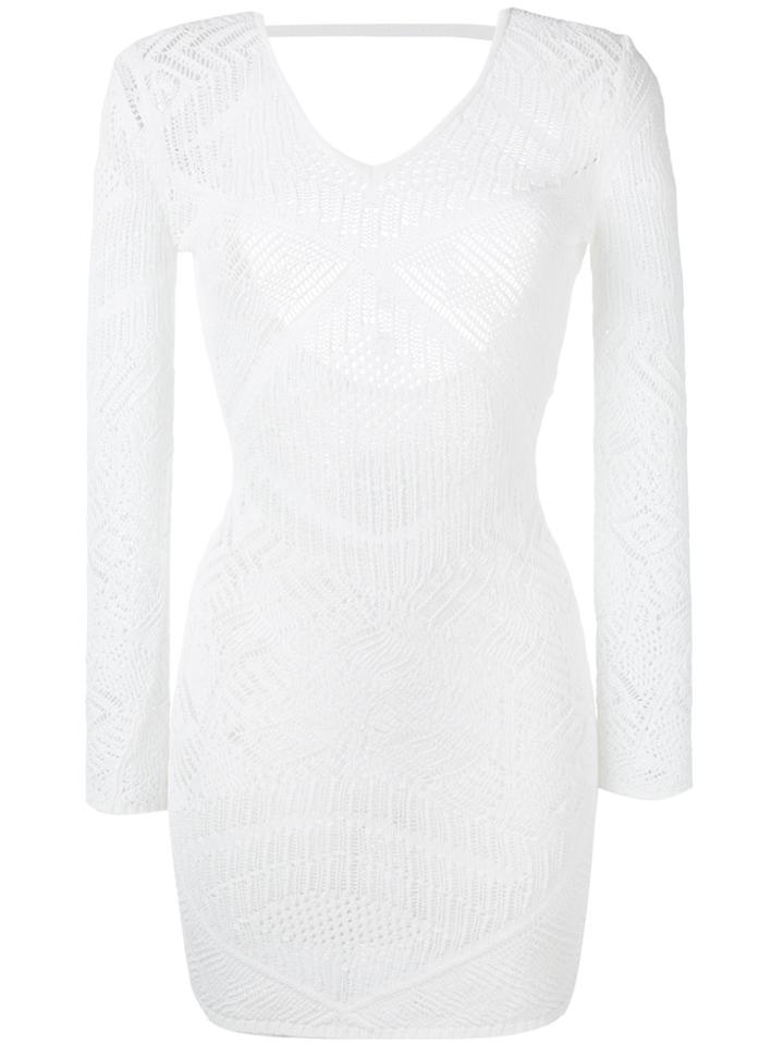 La Perla Embroidered Dress - White
