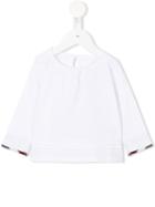 Burberry Kids Check Cuff T-shirt, Girl's, Size: 6 Yrs, White