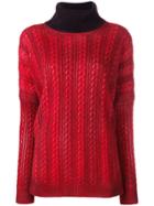 Avant Toi Turtleneck Sweater - Red