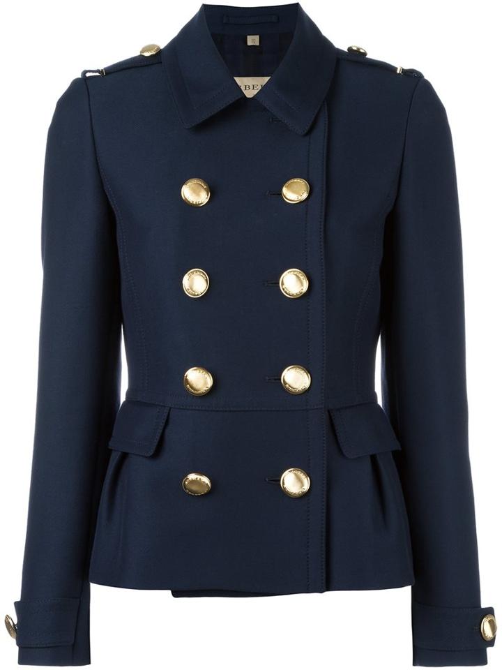 Burberry Double Breasted Military Jacket