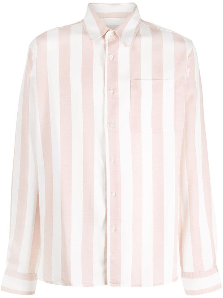 Saturdays Nyc Perry Jumbo Striped Shirt - Pink