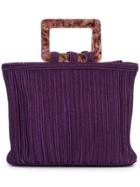 Yves Saint Laurent Vintage Braided Tote - Pink & Purple