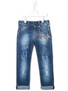 Msgm Kids - Distressed Jeans - Kids - Cotton/spandex/elastane - 6 Yrs, Blue
