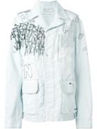 Faith Connexion 'tag Parka' Denim Jacket, Women's, Size: Small, Blue, Cotton