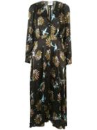 Forte Forte Abstract-print Flared Dress - Black