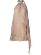 Plein Sud Tie Neck Pleated Tunic