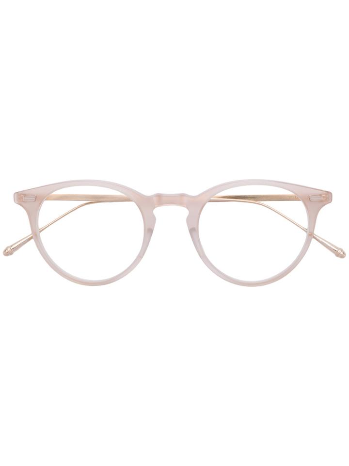 Matsuda Round Frame Glasses - Nude & Neutrals