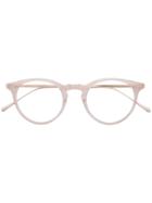Matsuda Round Frame Glasses - Nude & Neutrals