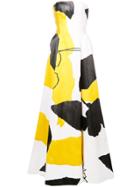 Oscar De La Renta Flared Colour-block Gown - Multicolour