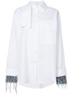 Aviù Oversized Layered Sleeve Shirt - White
