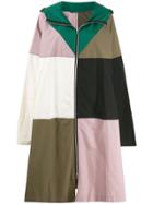 Colville Hooded Patchwork Coat - Neutrals