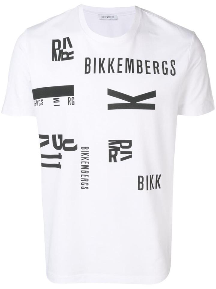 Bikkembergs Logo Print T-shirt - White
