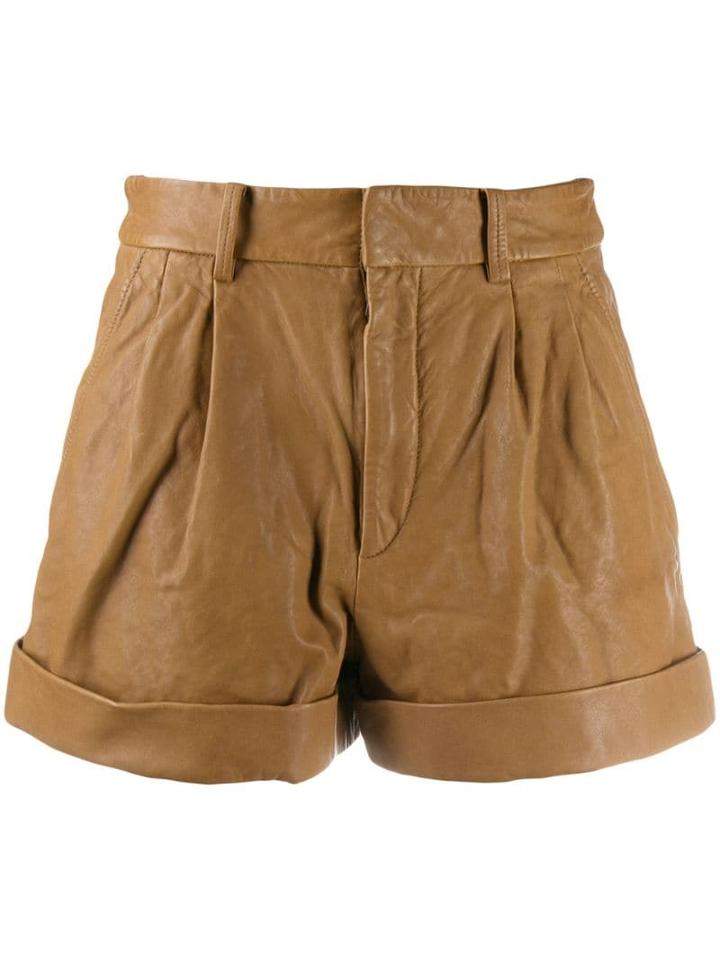 Isabel Marant Étoile Cuffed Shorts - Brown