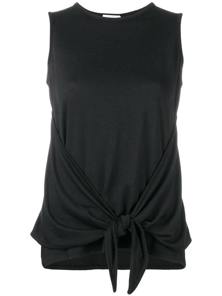 Rag & Bone Tie Knot Blouse - Black