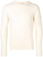 Ami Paris Crewneck Raglan Sleeves Sweater - White