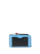 Loewe Zipped Card Holder - Blue