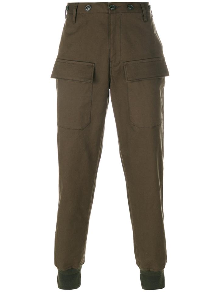 Moncler Tapered Casual Trousers - Green