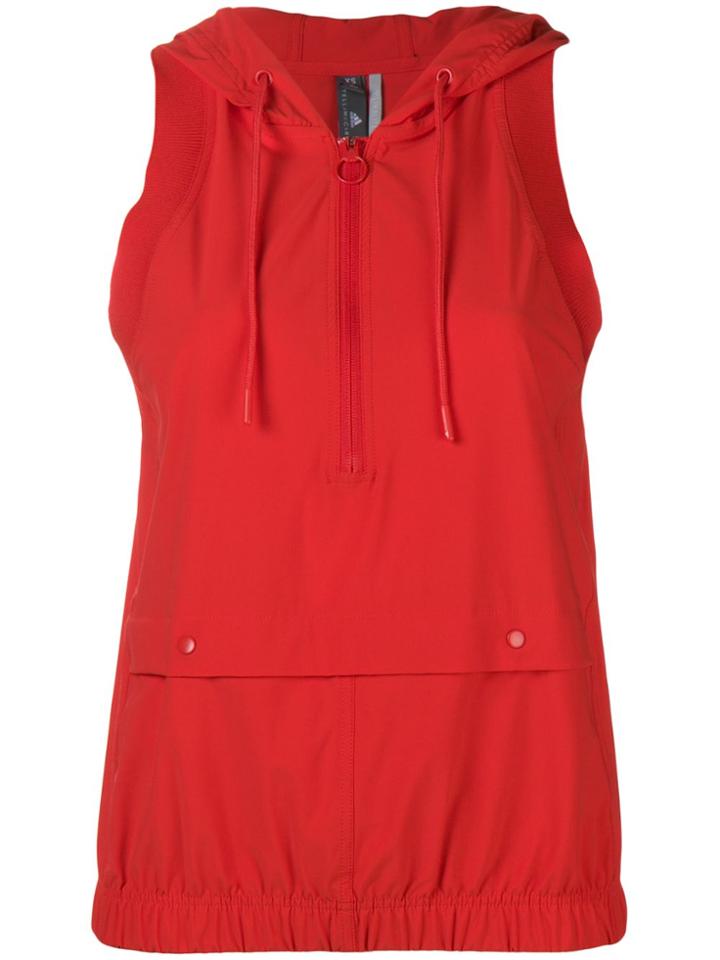 Adidas By Stella Mccartney Training Hooded Gilet - Red