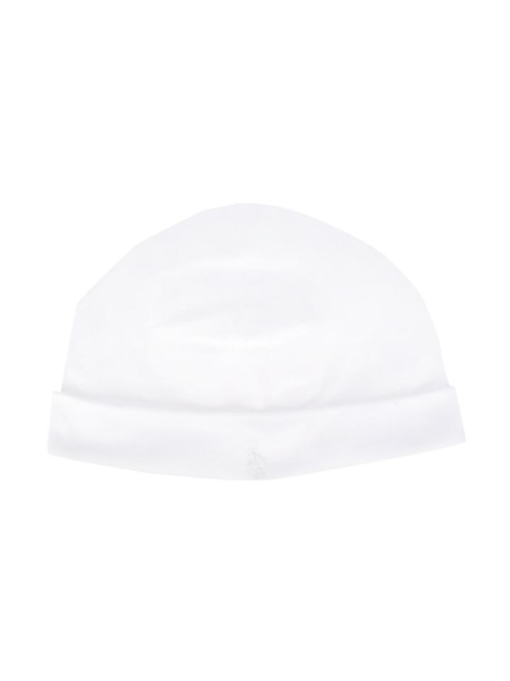 Ralph Lauren Kids Embroidered Logo Beanie, Boy's, White