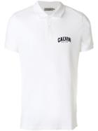 Calvin Klein Jeans Front Logo Polo Shirt - White