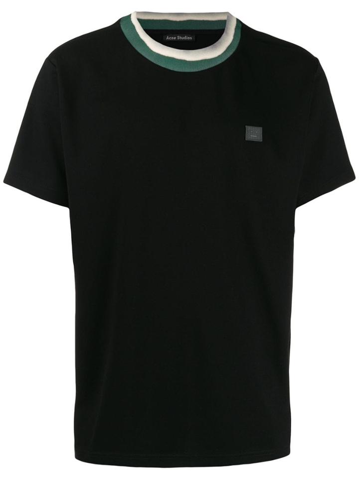 Acne Studios Face Patch T-shirt - Black